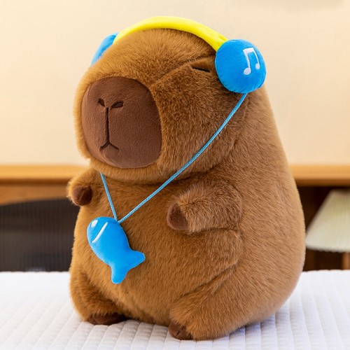 peluche capybara music coussin kids enfant cute tahiti Fenua shopping