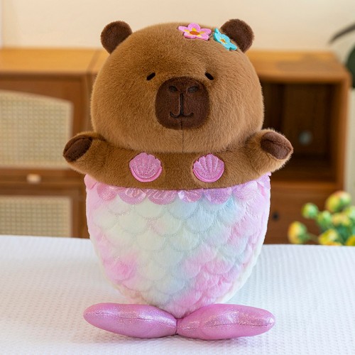 peluche capybara mermaid coussin kids enfant cute tahiti Fenua shopping