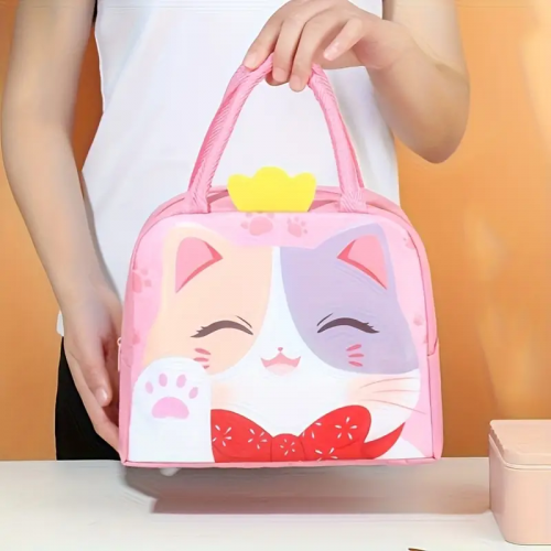 lunch bag animaux relief dejeuner rangement enfant kids chat panda tahiti fenua shopping