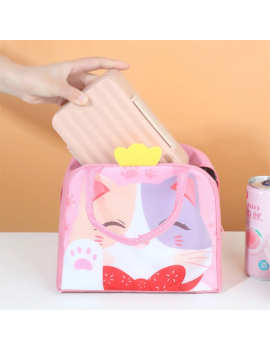 lunch bag animaux relief dejeuner rangement enfant kids chat panda tahiti fenua shopping