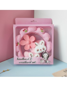 set serre tete make up 4 pieces cherry bien etre box beaute tahiti fenua shopping