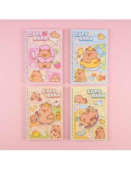notebook spiral A5 capybara BD papeterie cute castor notes tahiti fenua shopping