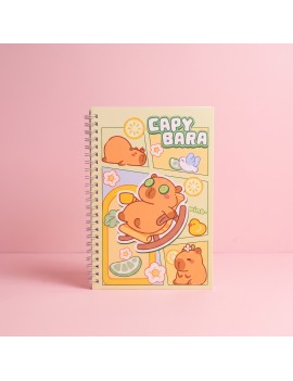 notebook spiral A5 capybara BD papeterie cute castor notes tahiti fenua shopping