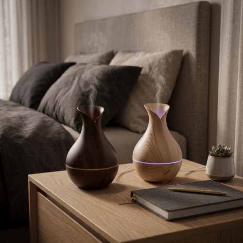 diffuseur arome goutte wood led air frais maison ambiance gadget utile pratique tahiti fenua shopping