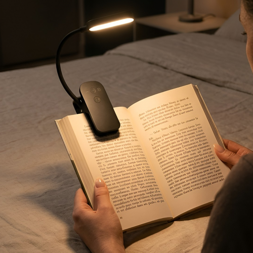 veilleuse pliable clip lecturegadget utile lecture noir sombre pratique tahiti fenua shopping