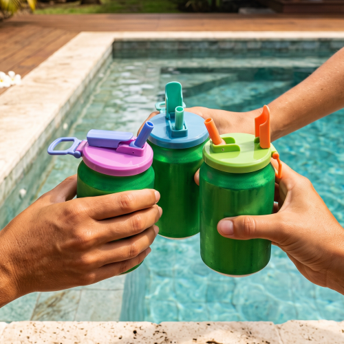couvercle + paille cannette gadgets utiles boisson fraiche fenua shopping tahiti