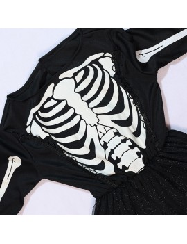 robe squelette phosphorescente déguisement costume fenua shopping kids halloween