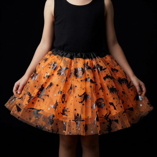 tutu halloween orange habillement enfants halloween fenua shopping tahiti