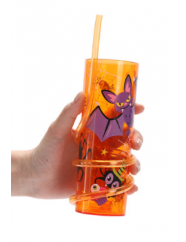 verre paille halloween mug drink boisson vaisselle accessoire fete kids enfant fun tahiti fenua shopping