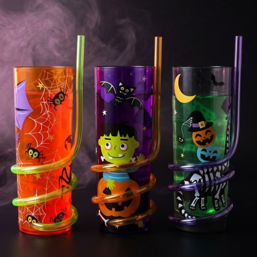 verre paille halloween mug drink boisson vaisselle accessoire fete kids enfant fun tahiti fenua shopping