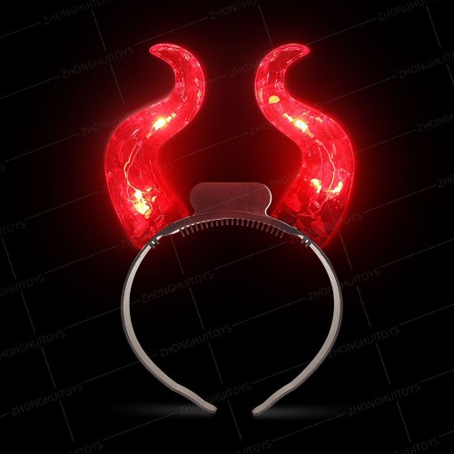 serre tete diable led evil diablotin headband lumineux light accessoire halloween tahiti fenua shopping