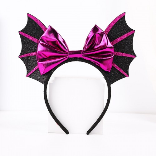 serre tete nœud chauve souris headband accessoire halloween laser sequins tahiti fenua shopping