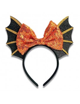 serre tete nœud chauve souris headband accessoire halloween laser sequins tahiti fenua shopping