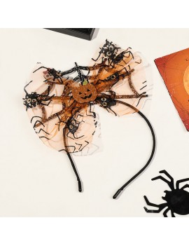 serre tete orange spider araignée headband accessoire halloween tahiti fenua shopping