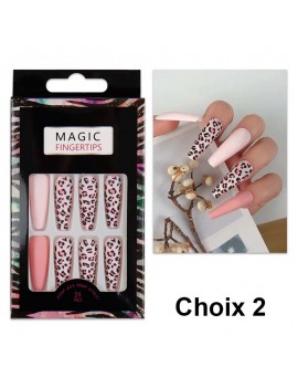 set faux ongles glitters manucure pink gold ballerina nc nouvelle calédonie fenua shopping