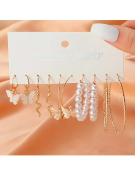 set boucles papillon pearl bijoux jewerly oreille earring girly girl nc newcal nouvelle calédonie fenua shopping