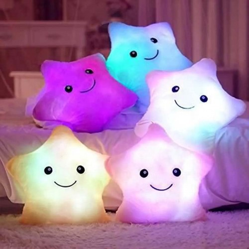 coussin étoile light lumiere star pillow kids enfant fun doux nc fenua shopping