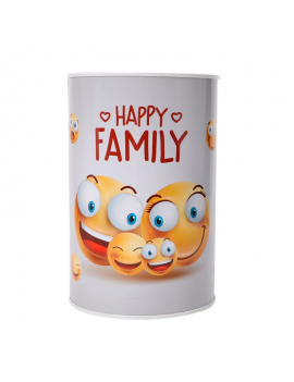 tirelire métal smiley émoji family monnaie nc fenua shopping