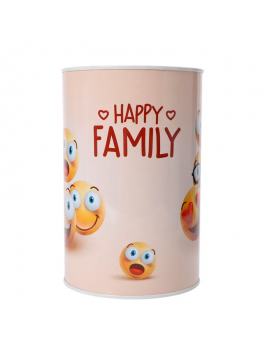 tirelire métal smiley émoji family monnaie nc fenua shopping