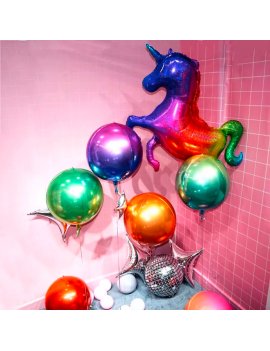 ballon licorne rainbow décoration unicorn couleur fête nc fenua shopping