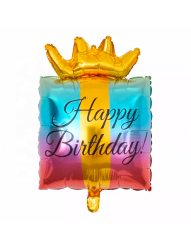 set ballons anniversaire rainbow happy birthday cadeau décoration nc fenua shopping