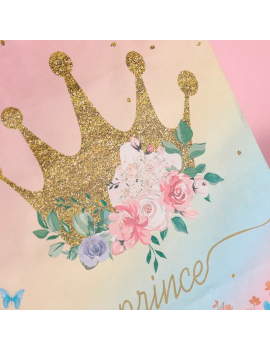 sachet cadeau magic color princesse girly kraft nc fenua shopping