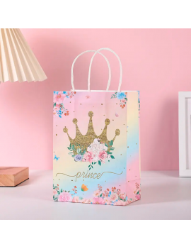 sachet cadeau magic color princesse girly kraft nc fenua shopping