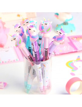 stylo licorne light glow papeterie unicorn kids nc fenua shopping