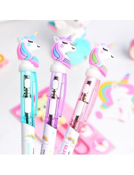 stylo licorne light glow papeterie unicorn kids nc fenua shopping