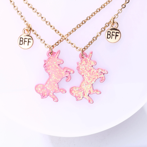 colliers licorne bff amitié best friend meilleur ami unicorn enfant kids nc fenua shopping