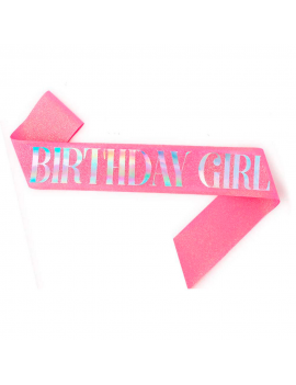 écharpe birthday girl anniversaire fête célébration nc fenua shopping
