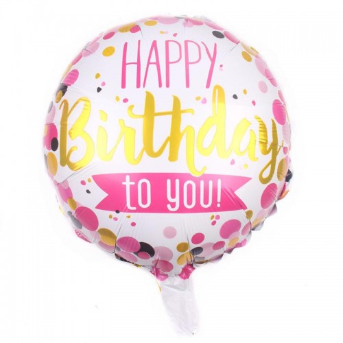 ballon happy birthday rond kids fête party joyeux anniversaire nc fenua shopping