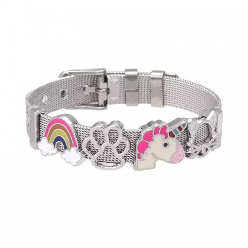 bracelet licorne silver bijoux jewerly fantaisie kids unicorn tahiti fenua shopping