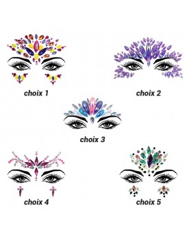 sticker bijoux visage makeup strass nc fenua shopping