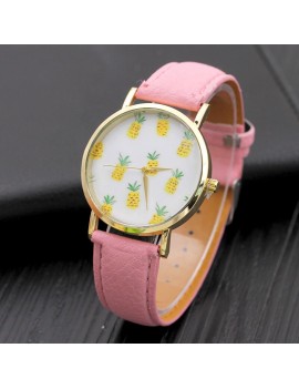 montre ananas pineapple painapo motif tropicale tropical coloré watch accessoire bijoux nc fenua shopping