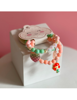 set 3 bracelets perles kids enfant bijoux accessoires nc fenua shopping