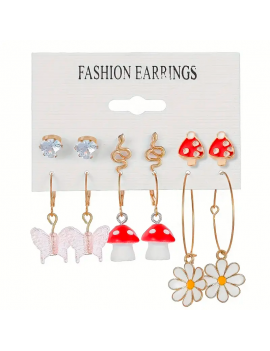 set 6 boucles kids enfant bijoux accessoires oreilles nc fenua shopping