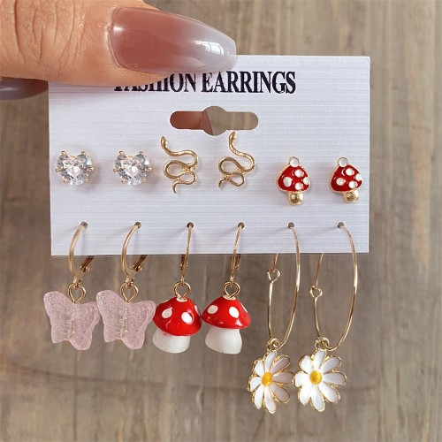 set 6 boucles kids enfant bijoux accessoires oreilles nc fenua shopping