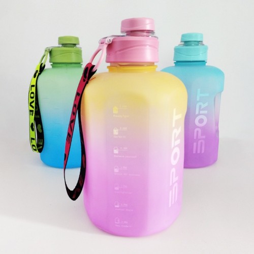gourde sport large 2L gradient pink yellow blue green water drink nouvelle calédonie fenua shopping colorful